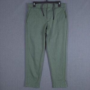 Bonobos Off Duty Pants Mens Medium Short (Fits 31x28) Green Elastic Waist Jogger